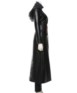 Watchmen's Sister Night aka Angela Abar Long Leather Hooded Coat ...