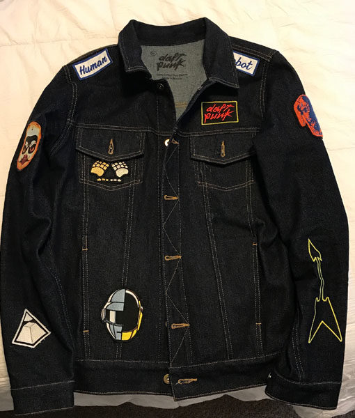 denim jacket with patches