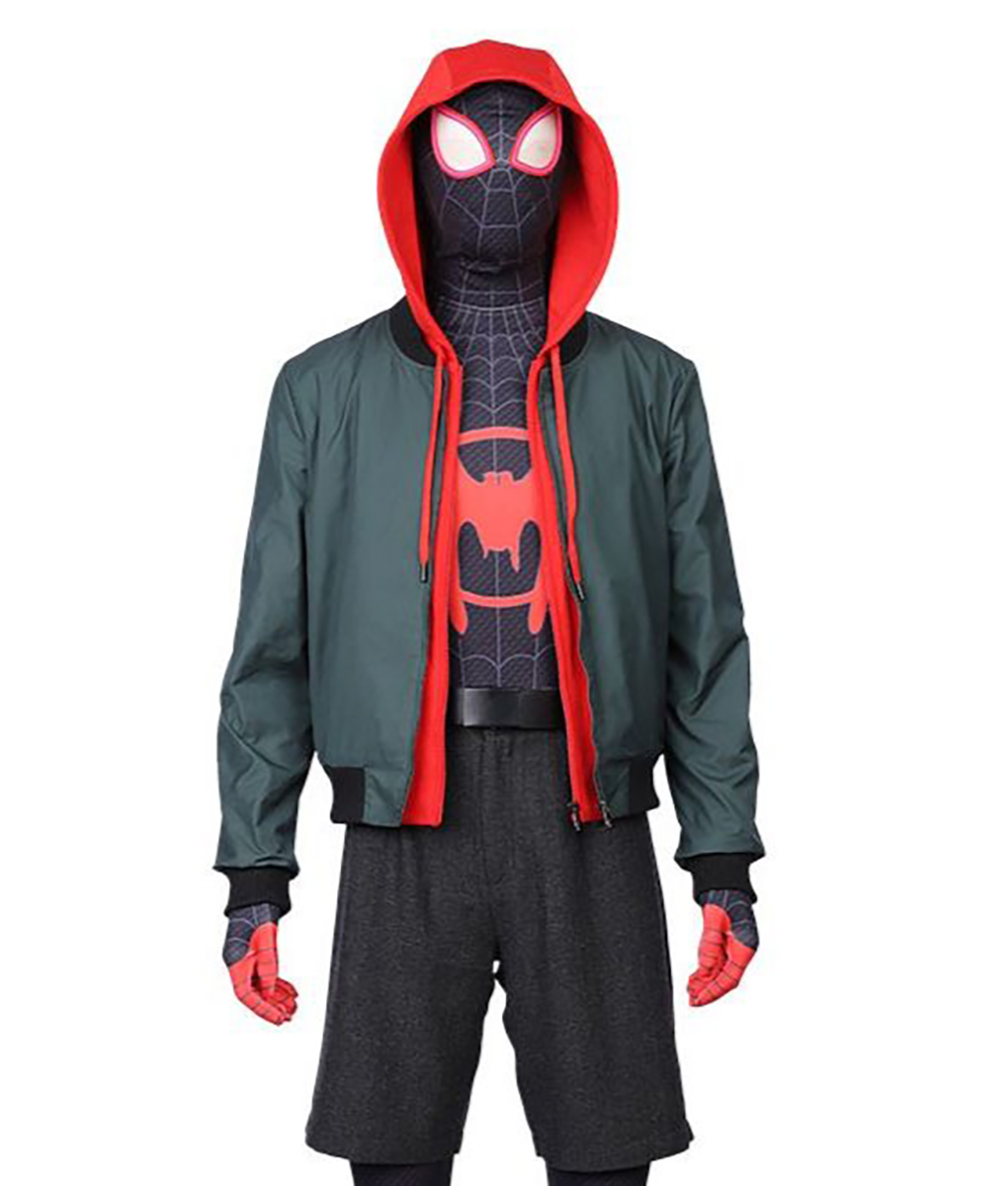 Spider-Man: Across The Spider-Verse 2023 Miles Morales Cosplay Costume Coat Vest Outfit, XS / Only Vest