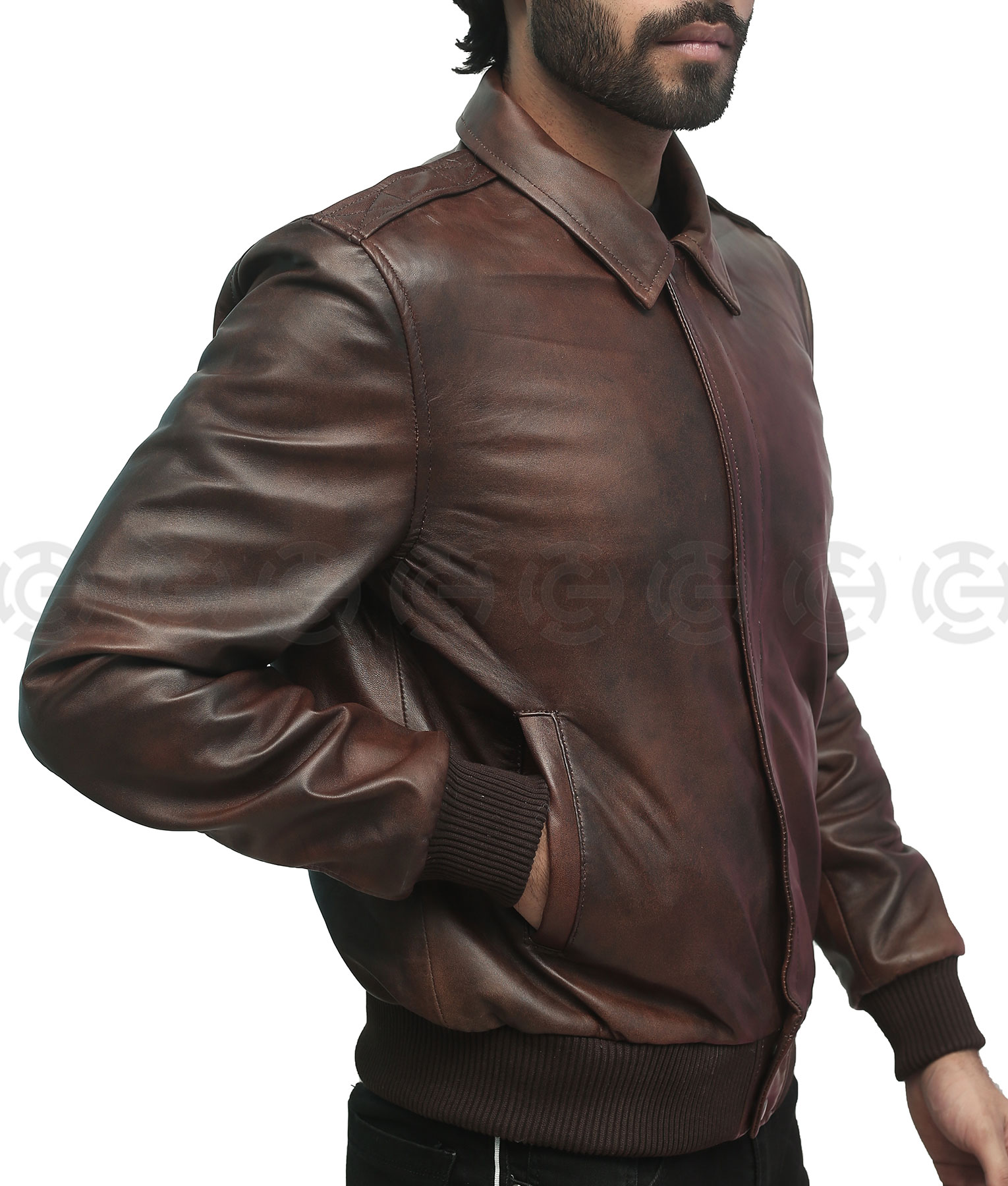 Murdock A Team Leather Jacket | Howling Mad Murdock Jacket