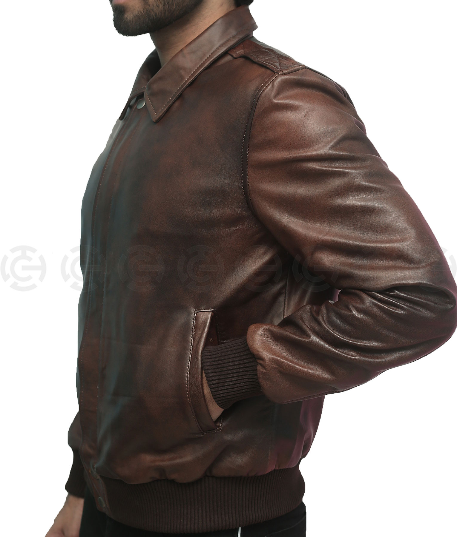 Murdock A Team Leather Jacket | Howling Mad Murdock Jacket