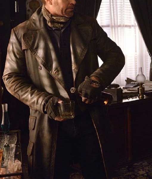 Defiance Joshua Nolan Brown (Grant Bowler) Leather Coat | TLC