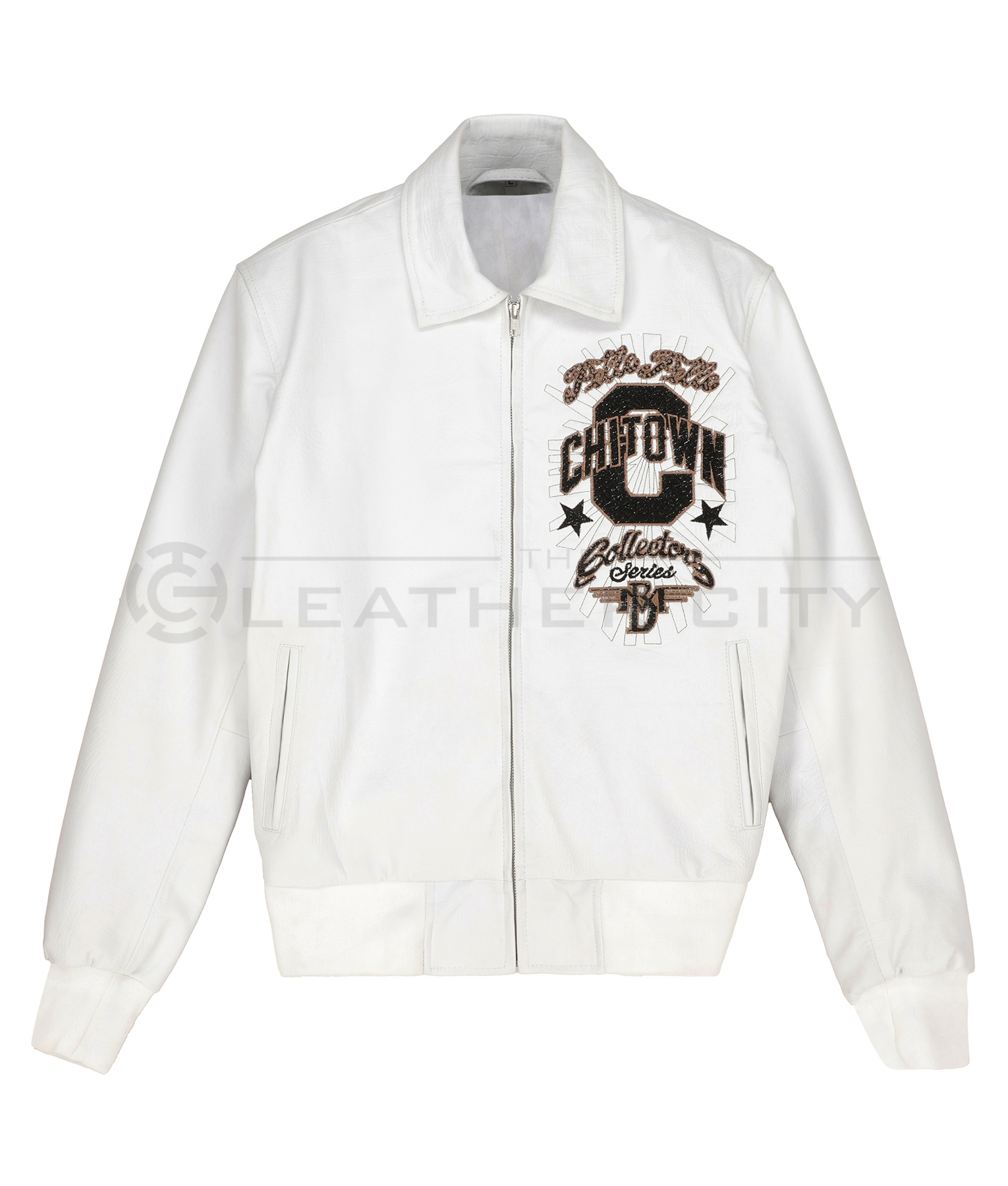 White Pelle Pelle Leather Jacket | The Leather City
