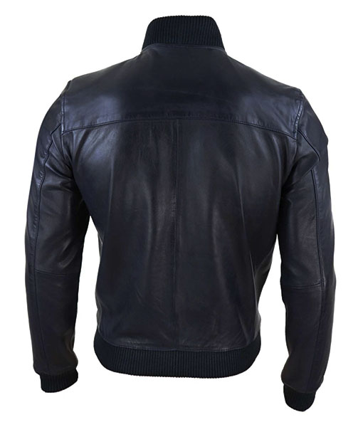 Matthew Black Bomber Leather Jacket | TLC