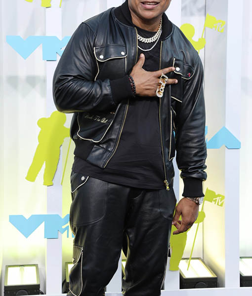 LL Cool J VMAs 22 Black Leather Jacket TLC