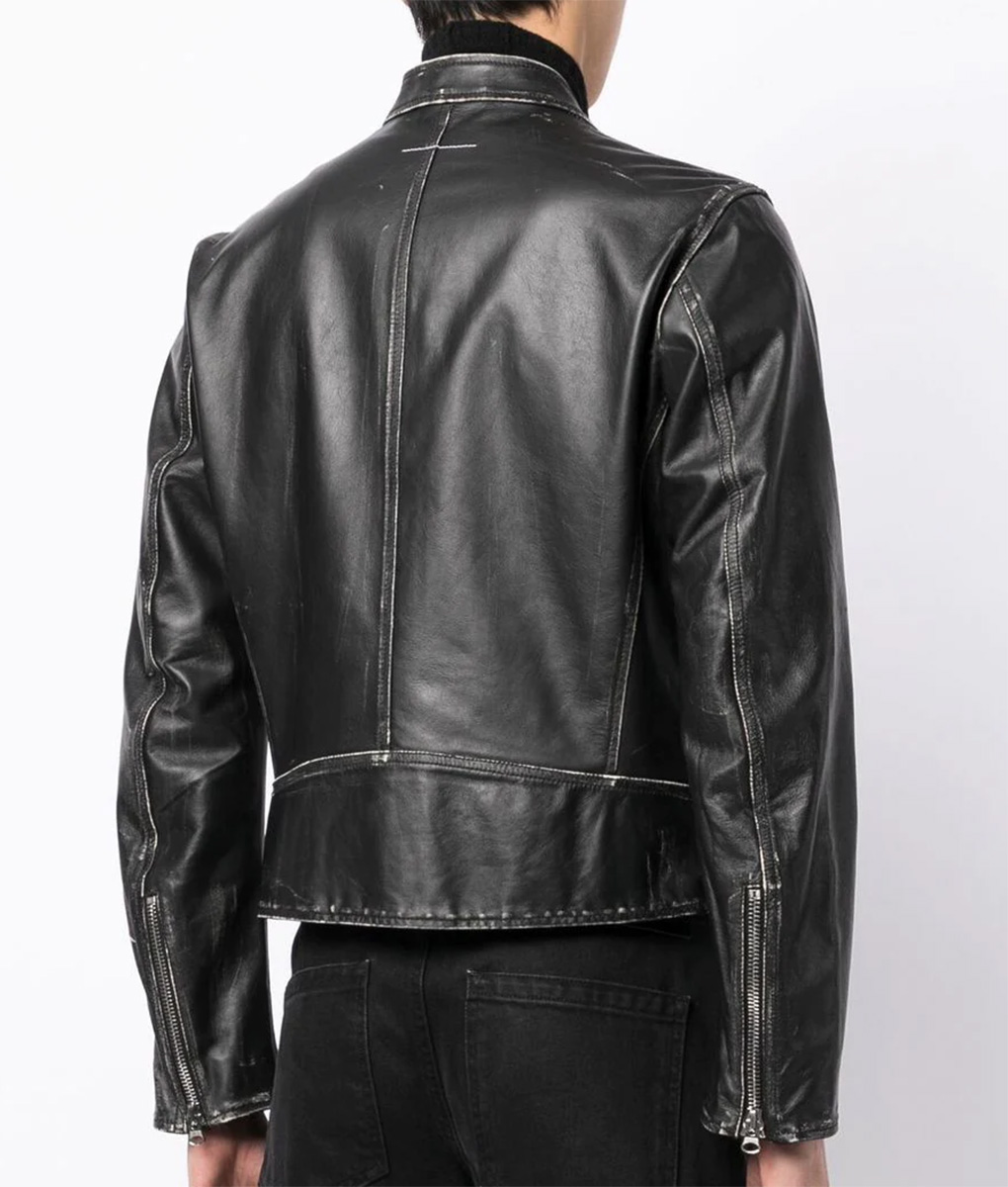 Jimin Black Leather Jacket