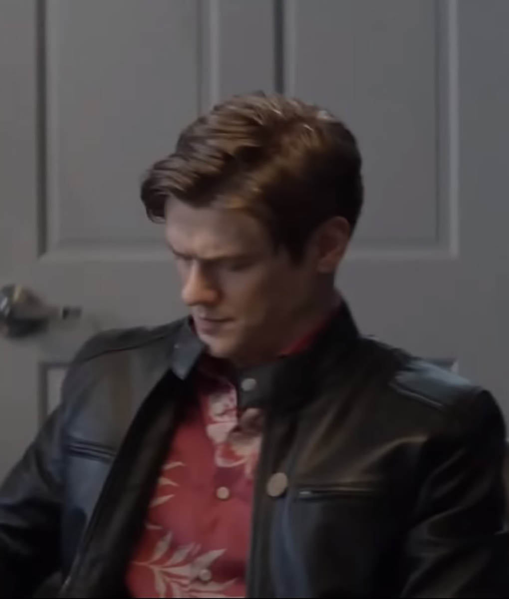 The Collective Lucas Till Sam Black Leather Jacket